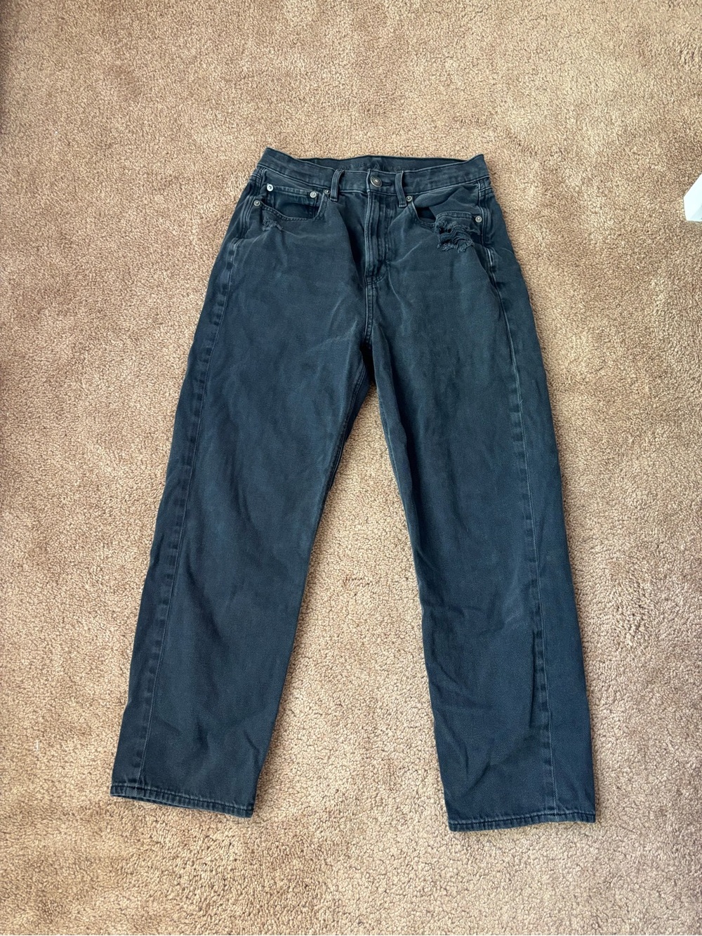 American Eagle High Rise 90s Boyfriend Women’s Size 8 Black Denim Jeans